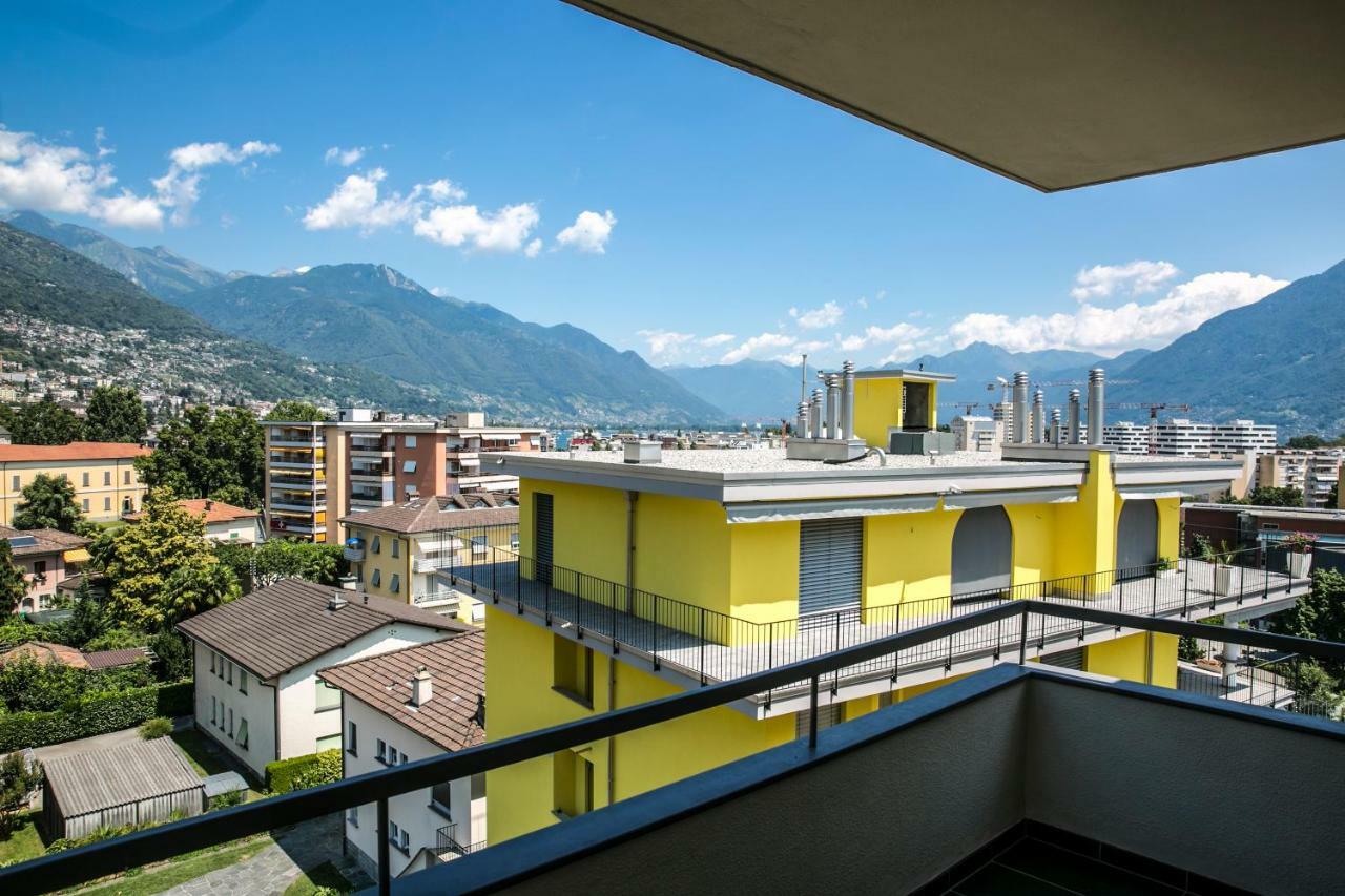 Schoene Ferienwohnung Mit Panoramablick 로카르노 외부 사진